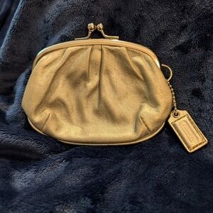 Coach Small Silver Coin Change Purse